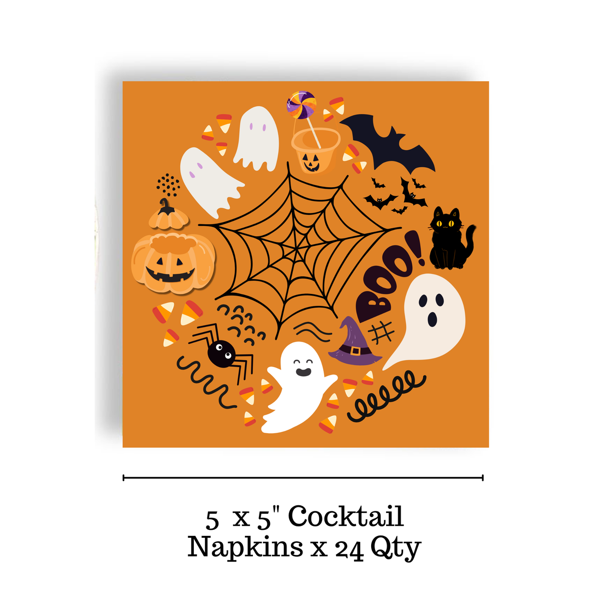 Spooky Supper | Halloween Cocktail Napkin