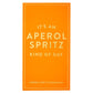 Barware Book Box - It's an Aperol Spritz Kind of Day: Hand Wash Only / Stainless Steel, Cardboard Box