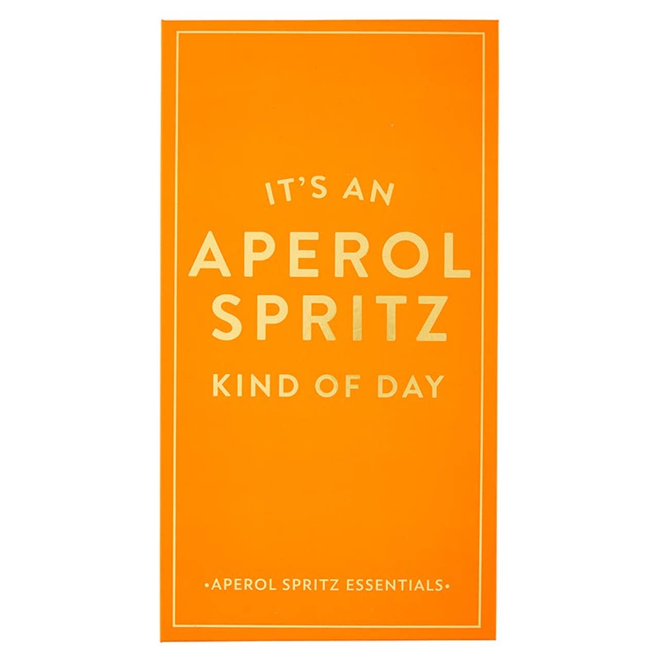 Barware Book Box - It's an Aperol Spritz Kind of Day: Hand Wash Only / Stainless Steel, Cardboard Box
