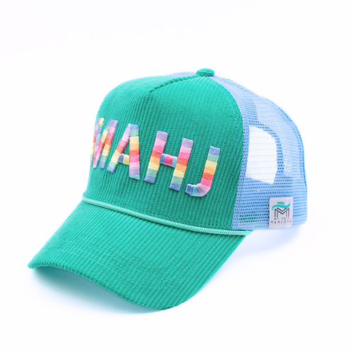 My Fair Mahjong - MAHJONG HAT | Corduroy Trucker | MAHJ: Green
