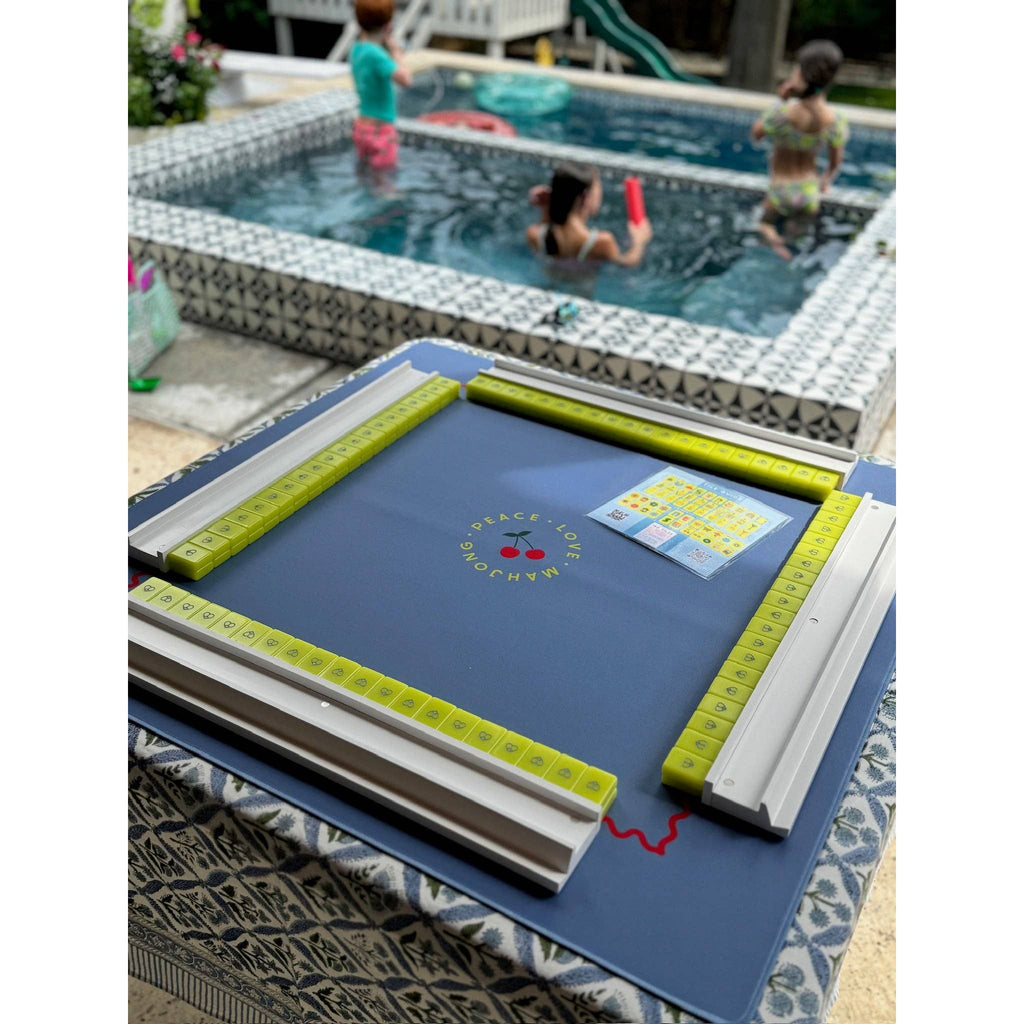 Peace Love Mahjong - Mahjong Racks & Pushers (Set of 4): Aqua
