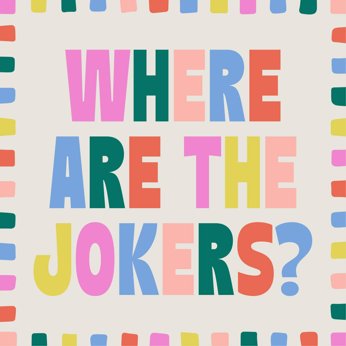Jokers | Mahjong Cocktail Napkin