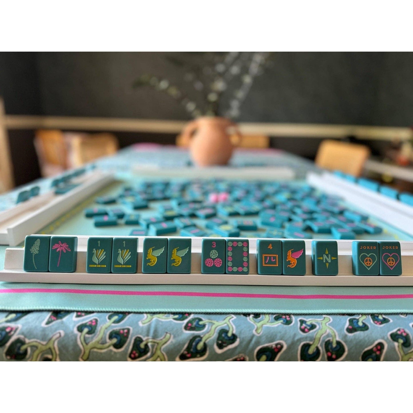 Peace Love Mahjong - OG Mahj Tiles - Totally Teal: Totally Teal