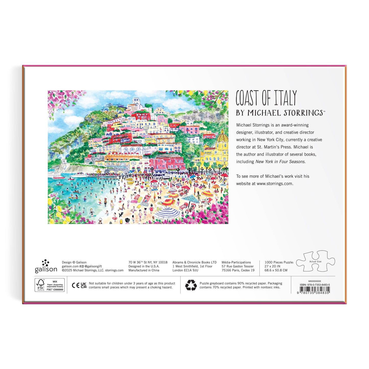 Chronicle Books - Michael Storrings Coast of Italy 1000 Piece Puzzle