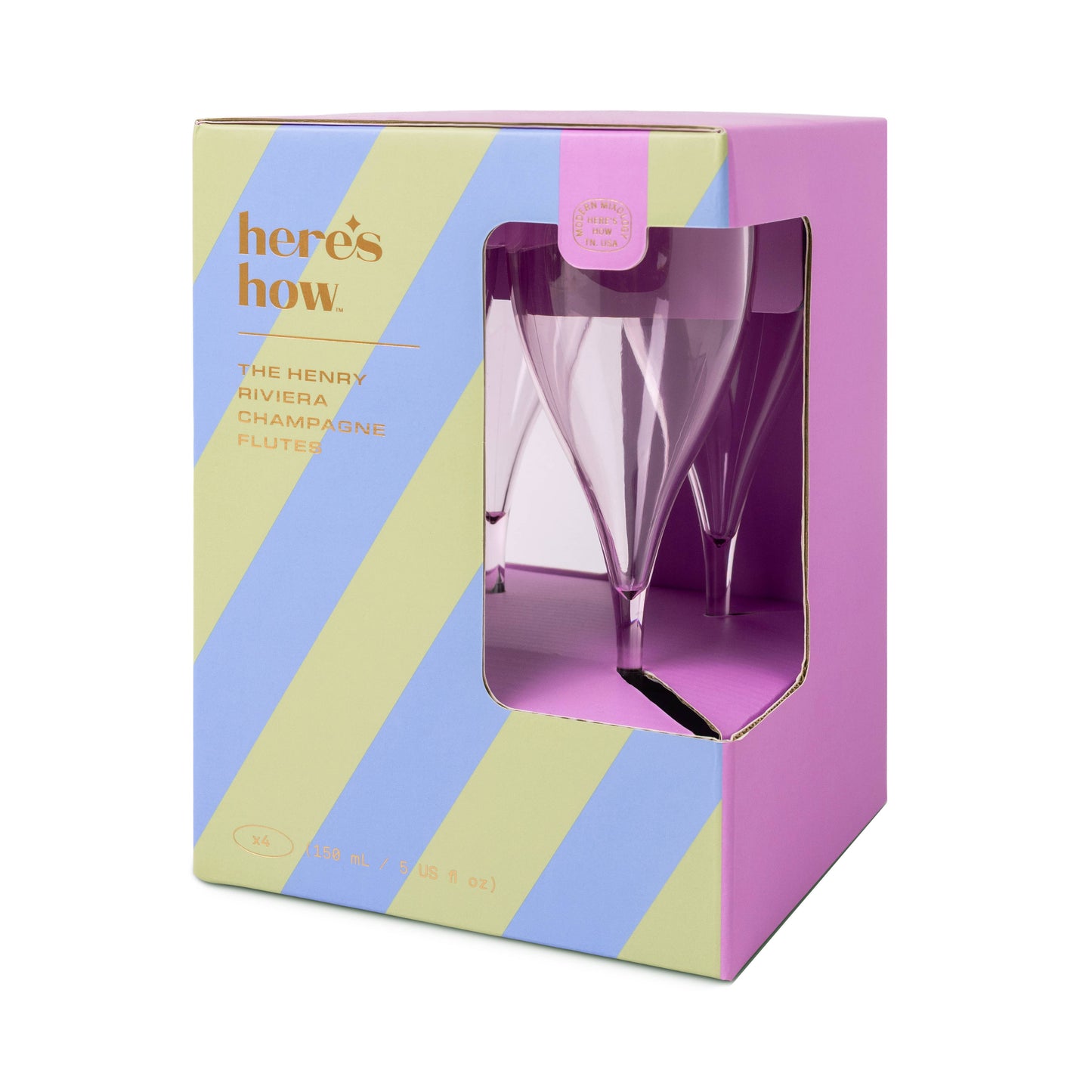 Here's How - THE HENRY CHAMPAGNE GLASSES IN LILAC