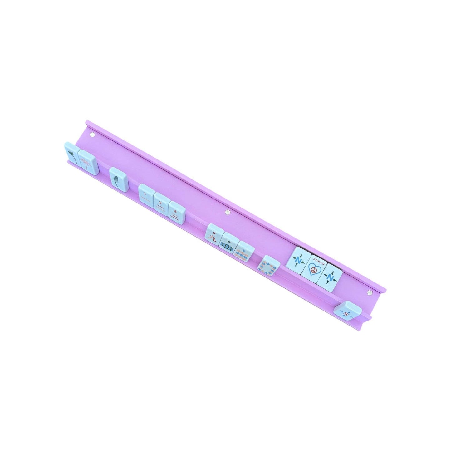 Peace Love Mahjong - Mahjong Racks & Pushers (Set of 4): Lilac