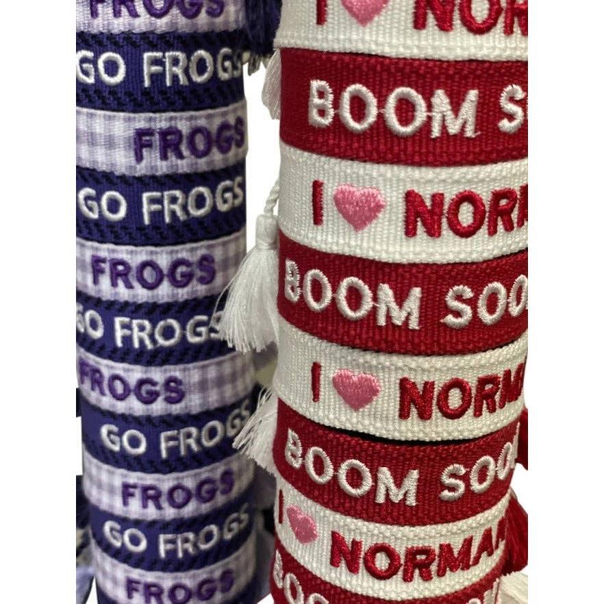Gameday Luxe - Frogs Team Tassel Bracelet