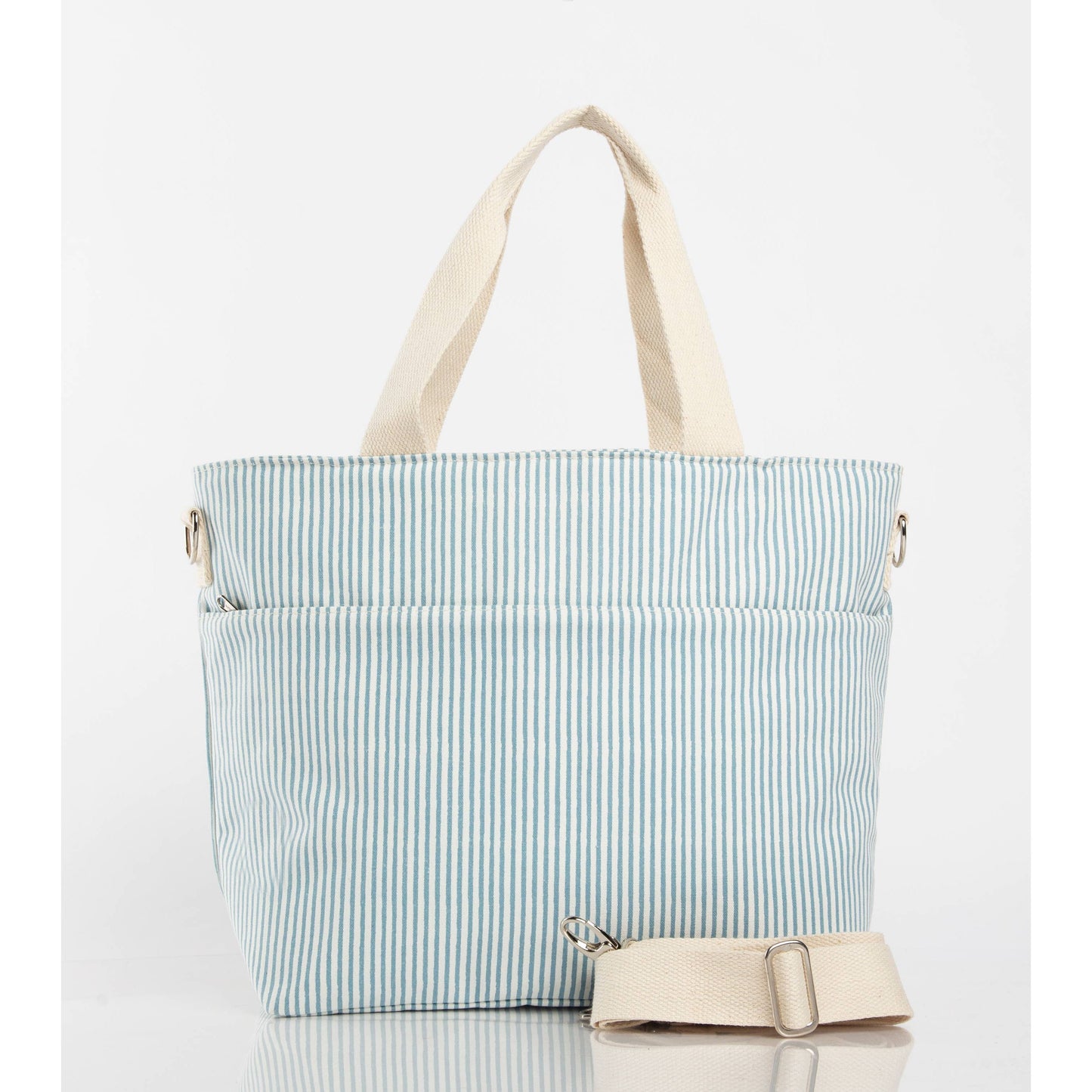 CB STATION - Stripes Cooler Tote: Gray
