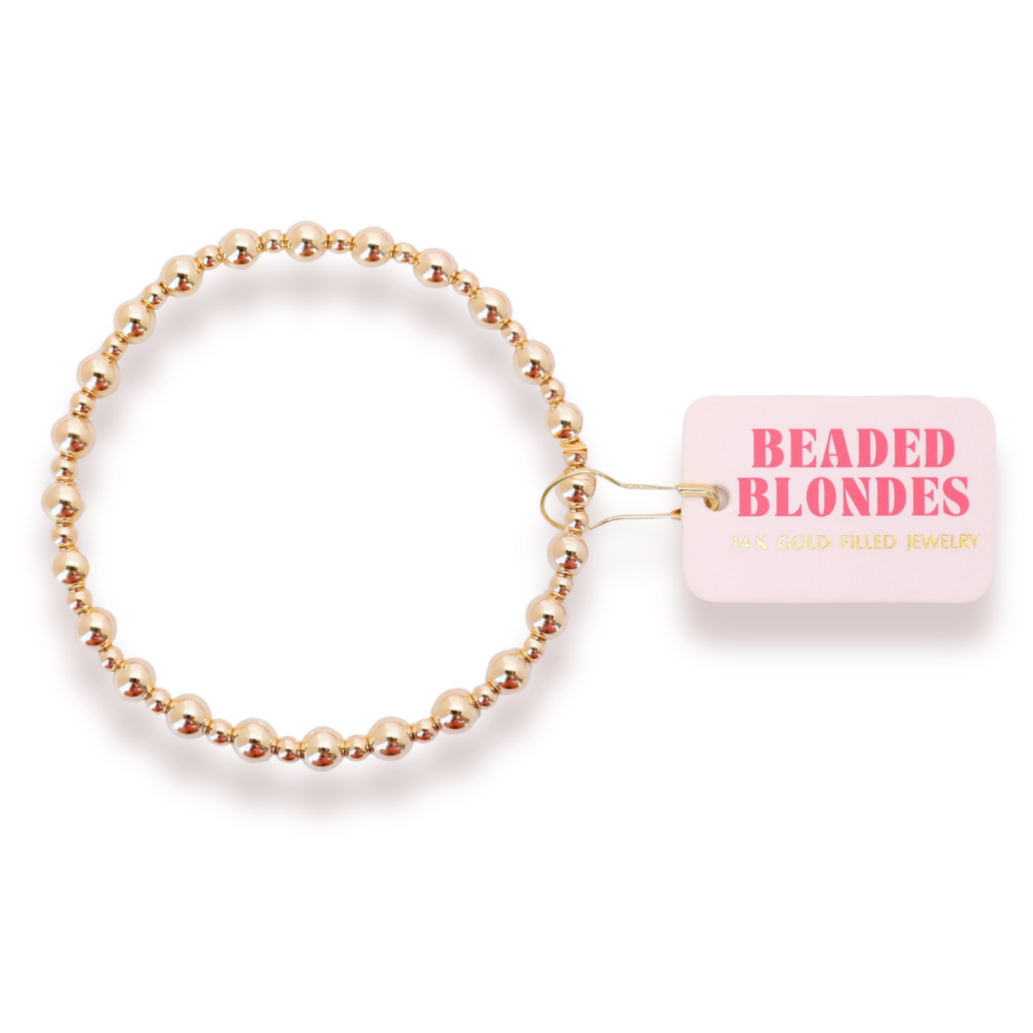 Beaded Blondes - Katy Bracelet in Gold: Standard 6.75 inch