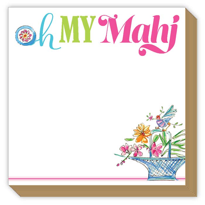 Mahjong Floral Oh My Mahj Luxe Notepad