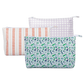 Medium Tyvek® Zipper Pouch | French Stripe