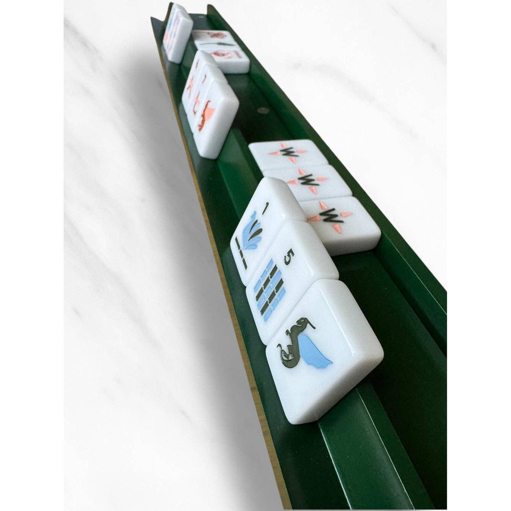 Peace Love Mahjong - Mahjong Racks & Pushers (Set of 4): Chartreuse