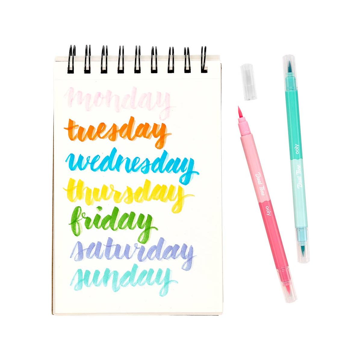 Dual Tone Double Ended Brush Markers