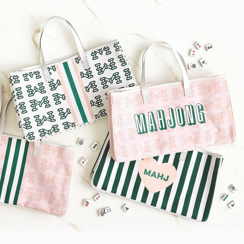 Santa Barbara Design Studio  - Mahjong Canvas Tote - Mahjong: