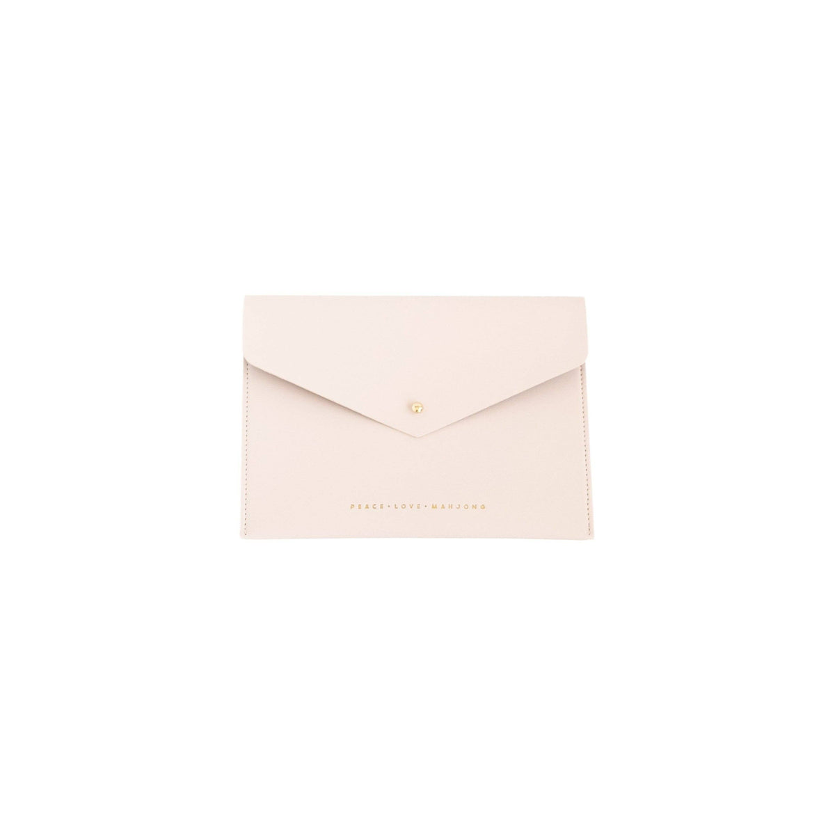 Peace Love Mahjong - Card Clutch: Metallic - Large Size