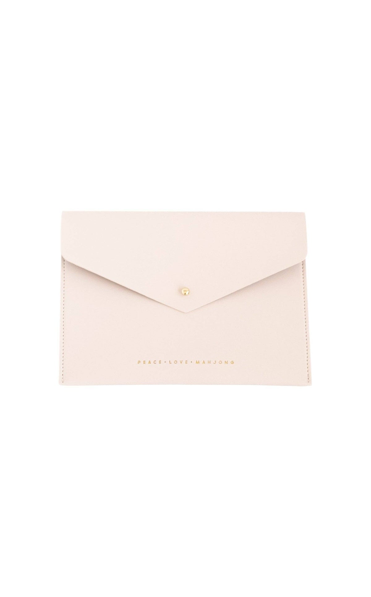 Peace Love Mahjong - Card Clutch: Hunter Green