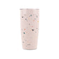 Insulated Ceramic Stainless Steel Coffee & Drink Tumbler: Terrazzo Blush