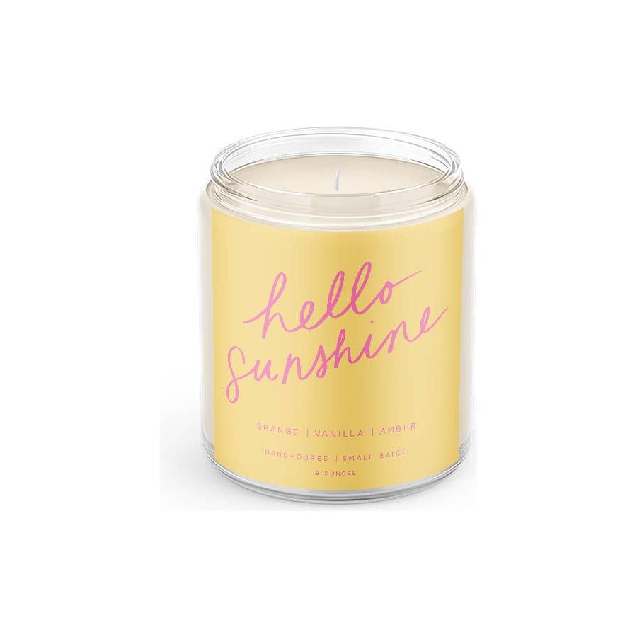 Hello Sunshine: 8oz Soy Wax Hand-Poured Candle