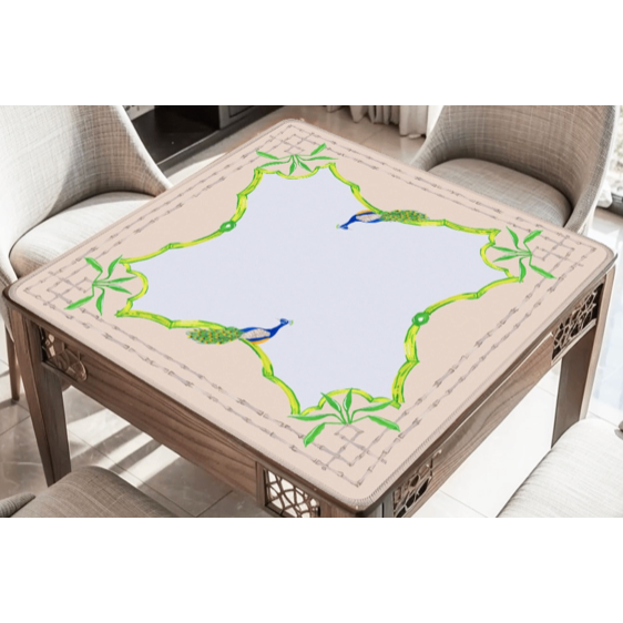 Magnolia Paperie - Watercolor Bamboo Mahjong Mat