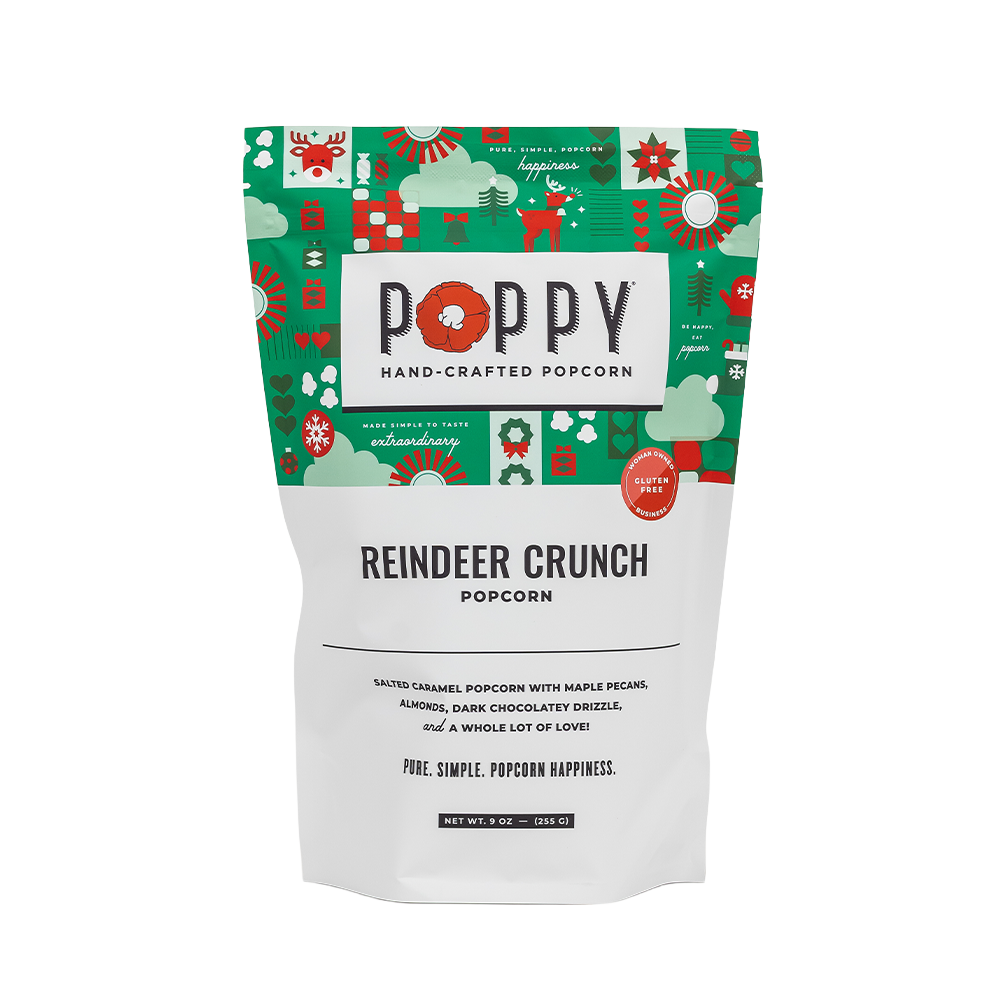 Poppy Hand-Crafted Popcorn - Reindeer Crunch Popcorn