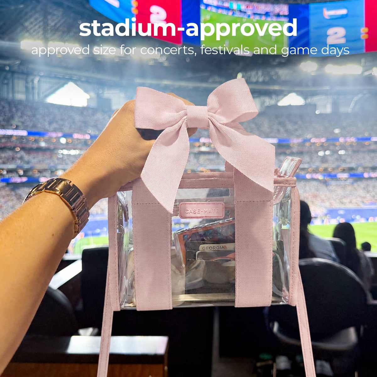 Something Navy Twilly | Case-Mate Clear Stadium Bag