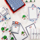 WH Hostess Social Stationery - American Flag Single Sticky Notes