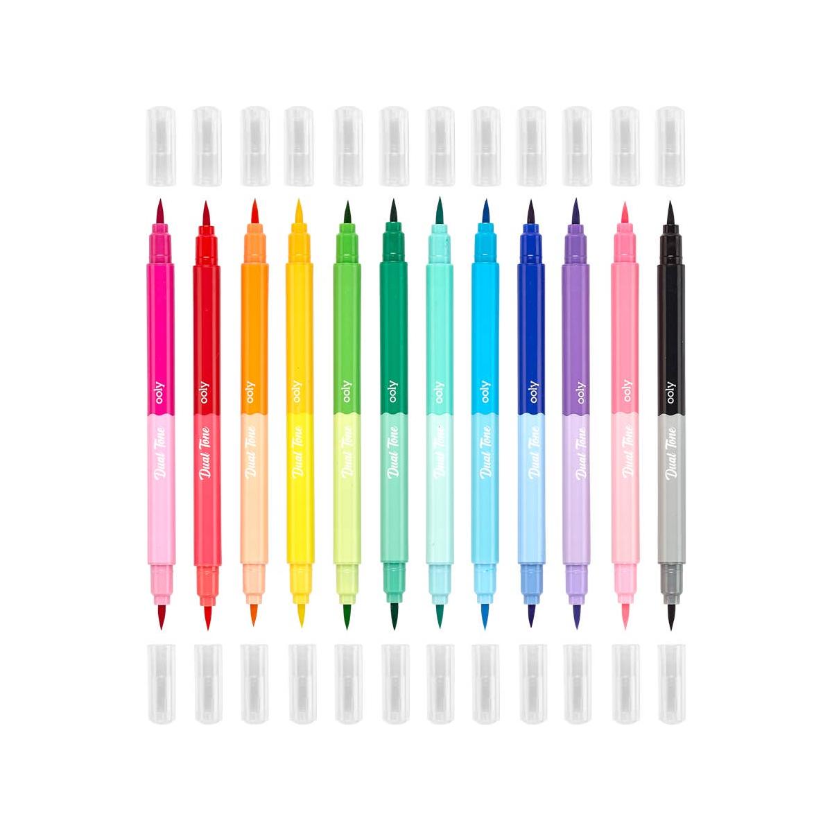 Dual Tone Double Ended Brush Markers