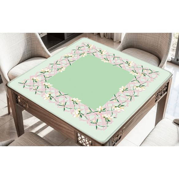 Magnolia Paperie - Magnolia Trellis Mahjong Mat: Green