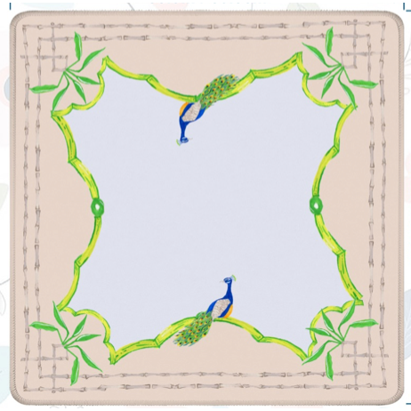 Magnolia Paperie - Watercolor Bamboo Mahjong Mat