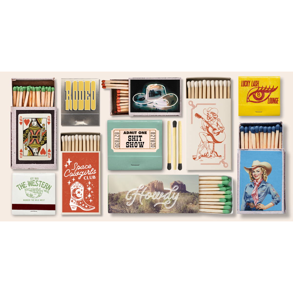 WESTERN LOVE trinket tray insert set | 5.5x11