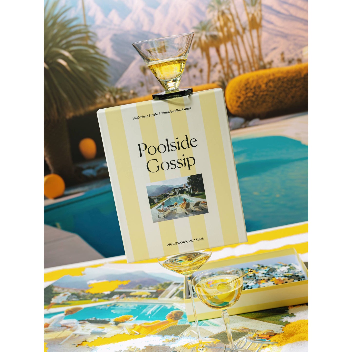 Piecework - Poolside Gossip - Slim Aarons Collab - 1000 Piece Puzzle