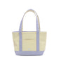 TRVL Design - MINI TOTE - COATED CANVAS With GINGHAM LILAC TRIM