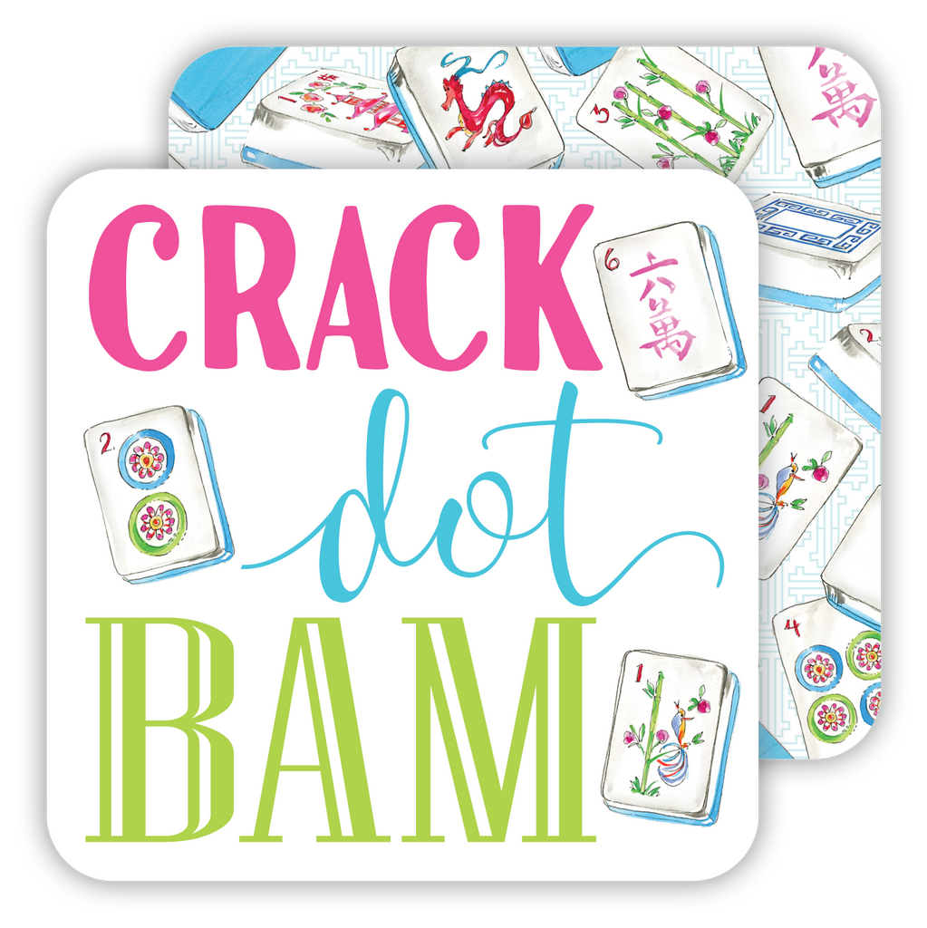 Crack Dot Bam Paper Coaster