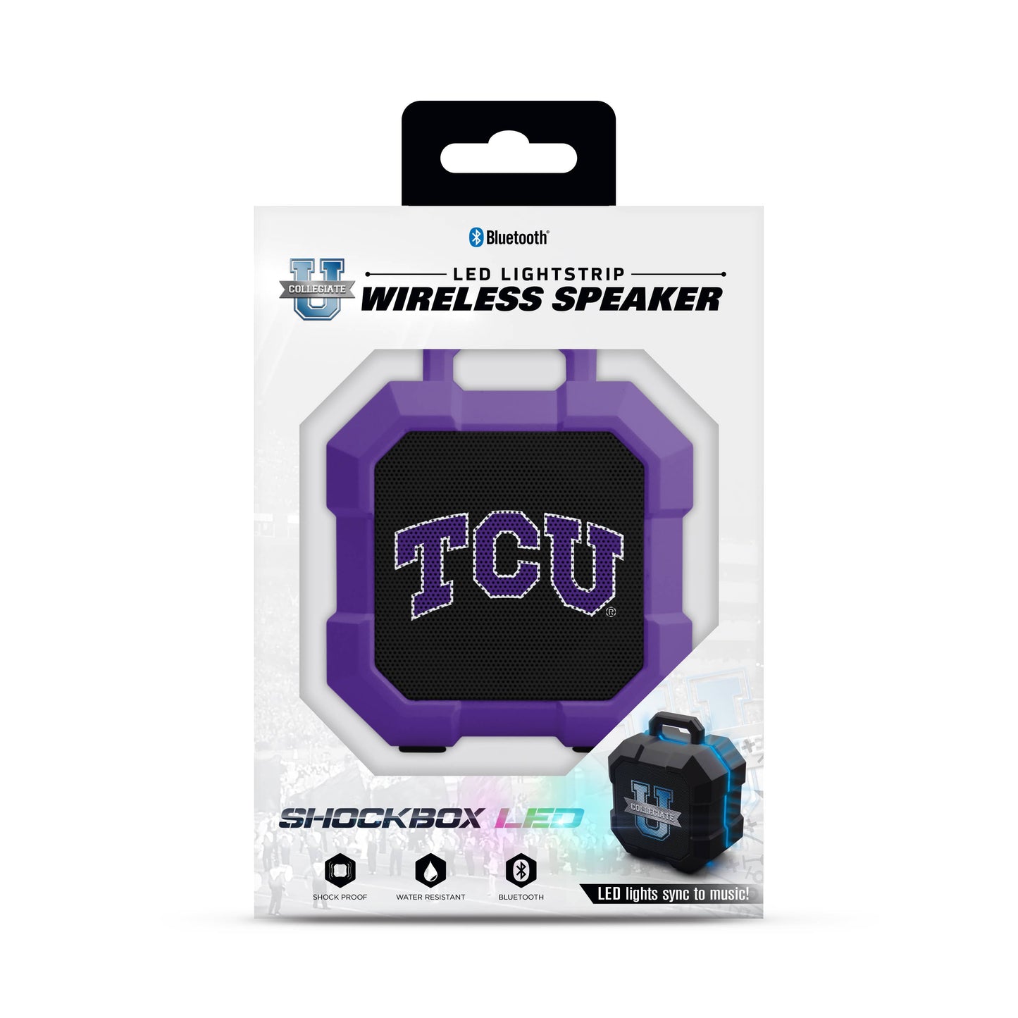 Prime Brands Group - NCAA TCU Horned Frogs Shockbox Wireless Speaker