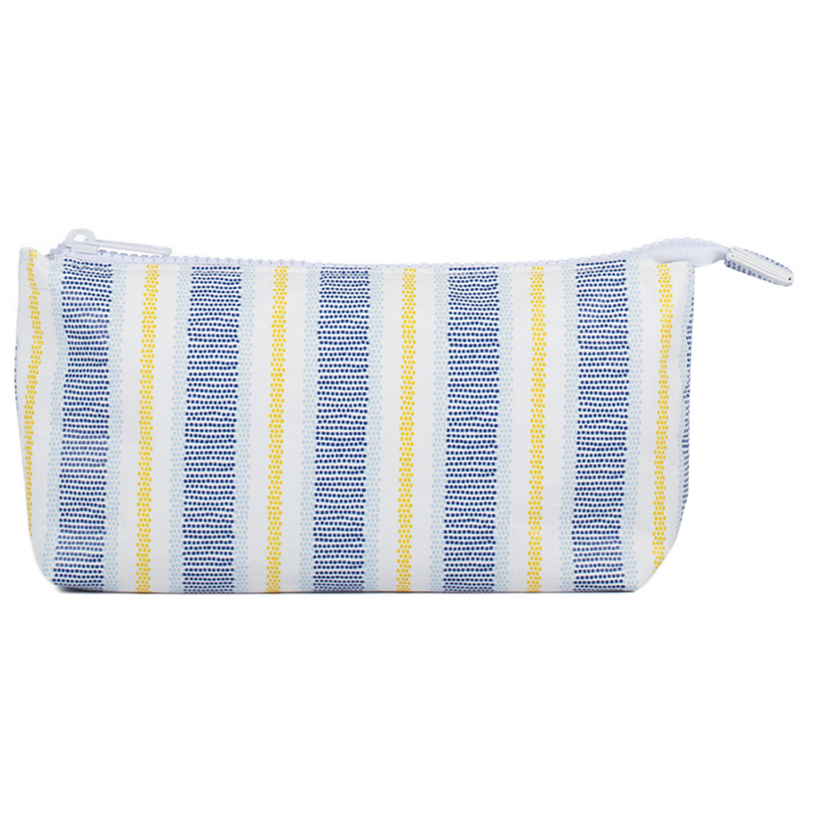 Small Tyvek® Zipper Pouch | Orange Plaid