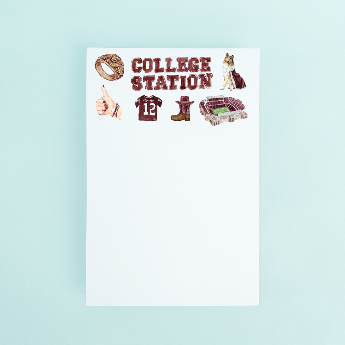 College Station Pattern Notepad