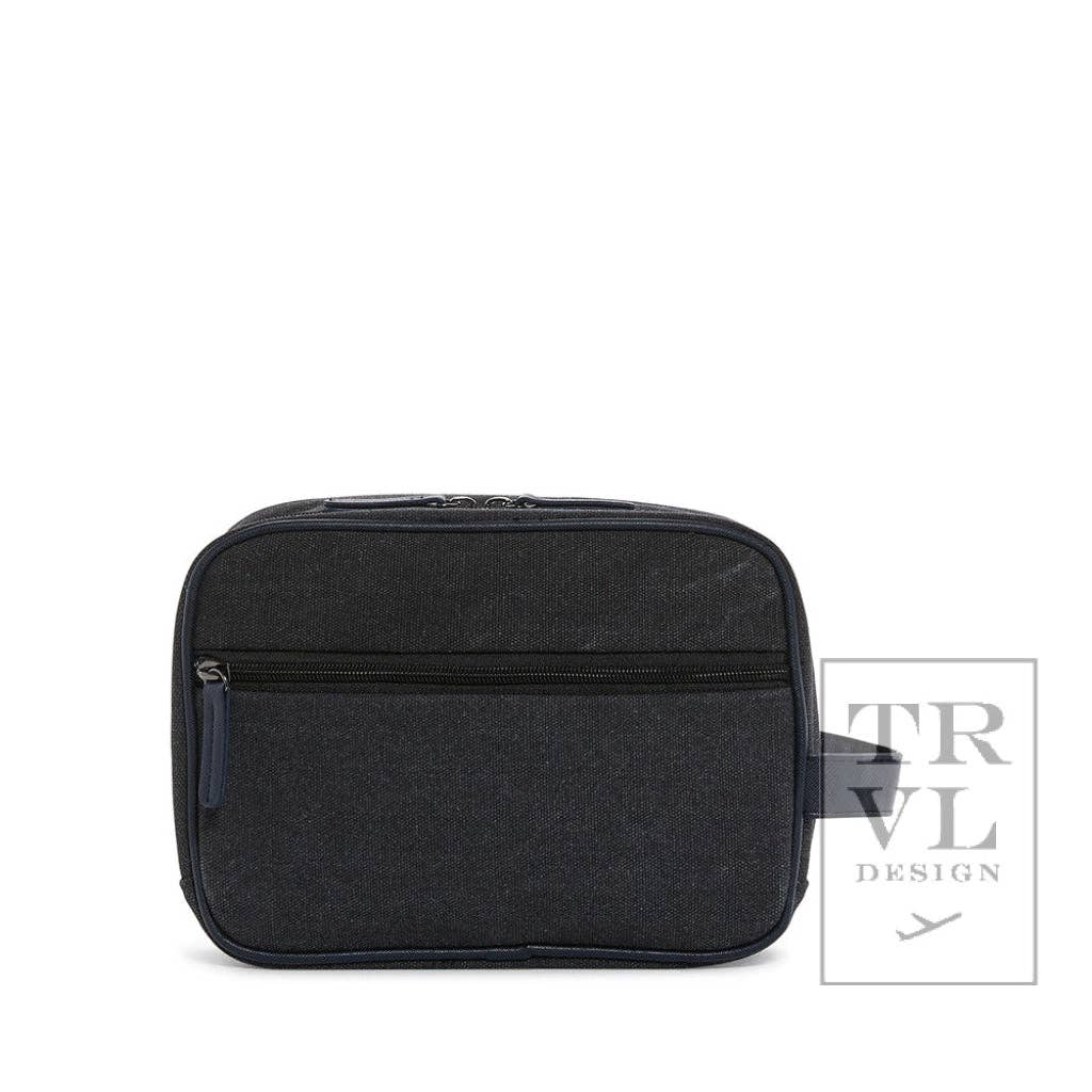 TRVL Design - Men's Kit Case - Toiletry Bag Coated Canvas Indigo