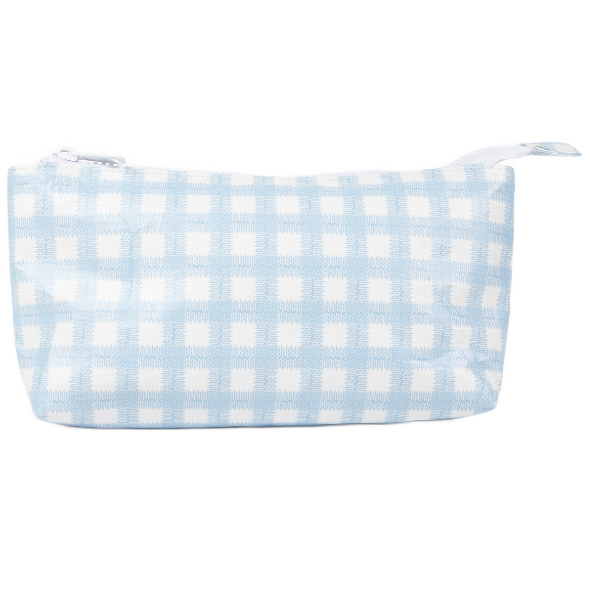 Small Tyvek® Zipper Pouch | Tangerine Gingham