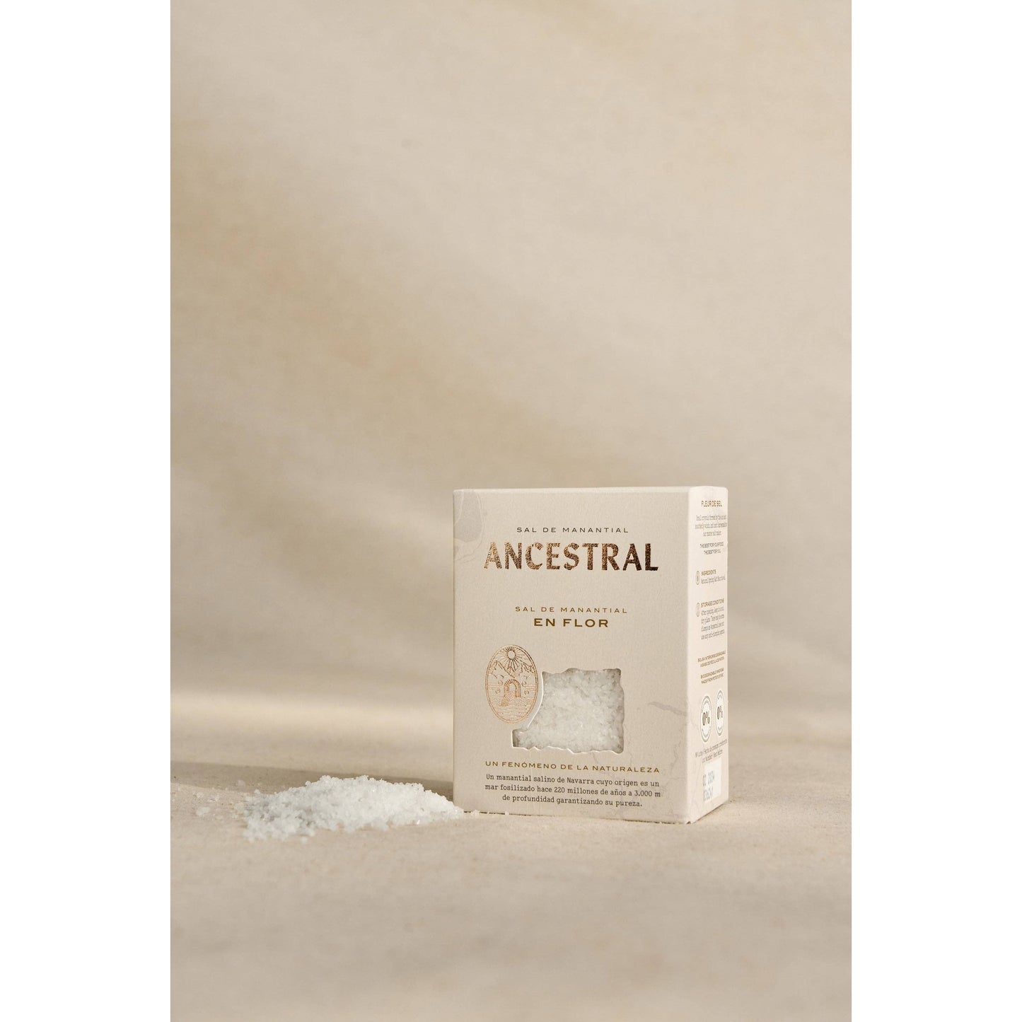 Ancestral Spring Salt - Fleur de Sel - Natural Spring Salt: 6 oz (180g)