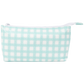 Small Tyvek® Zipper Pouch | Tangerine Gingham