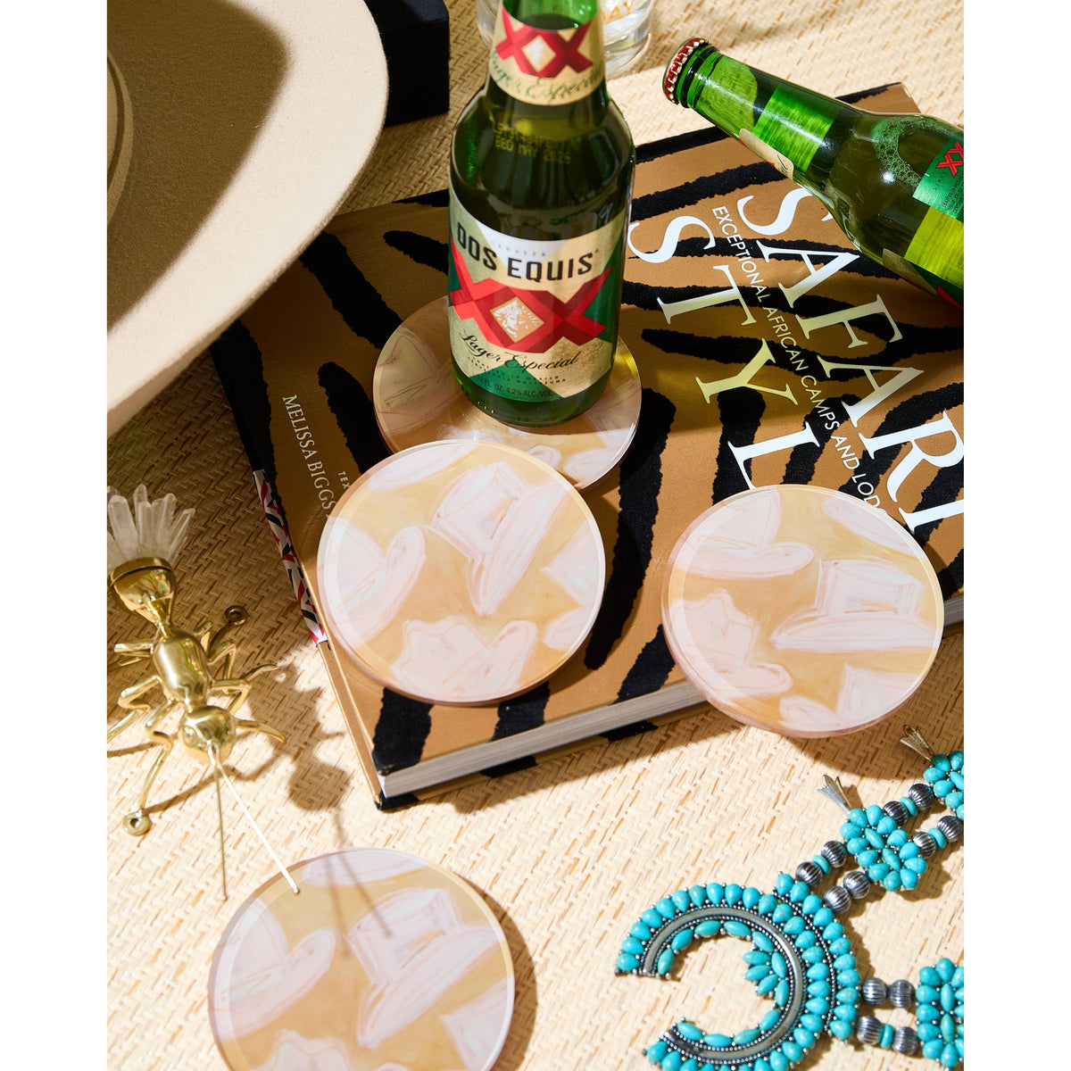 Howdy Cowboy Coaster Set