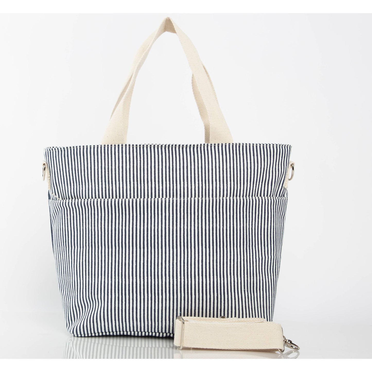CB STATION - Stripes Cooler Tote: Navy