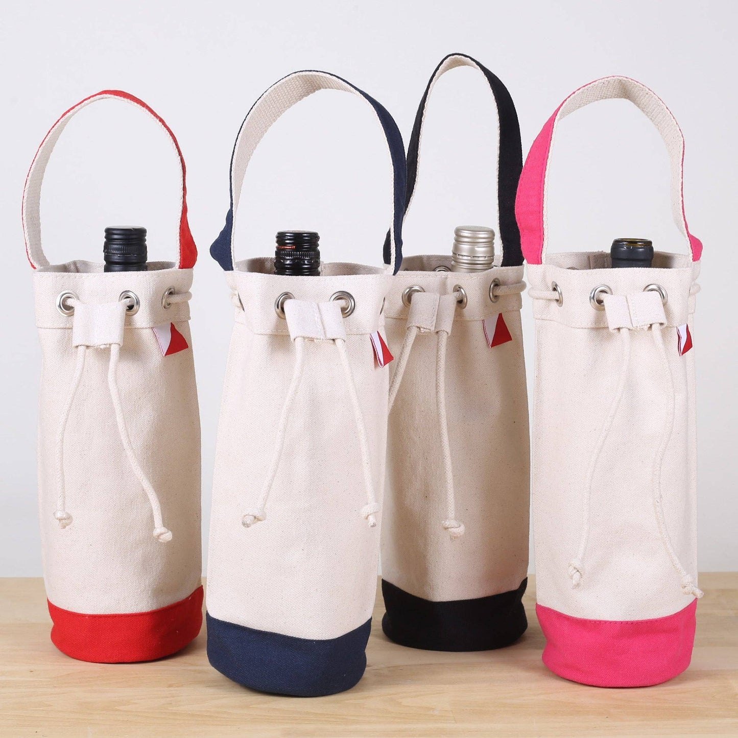 ShoreBags - Single Bottle Wine Champagne Bag: Navy