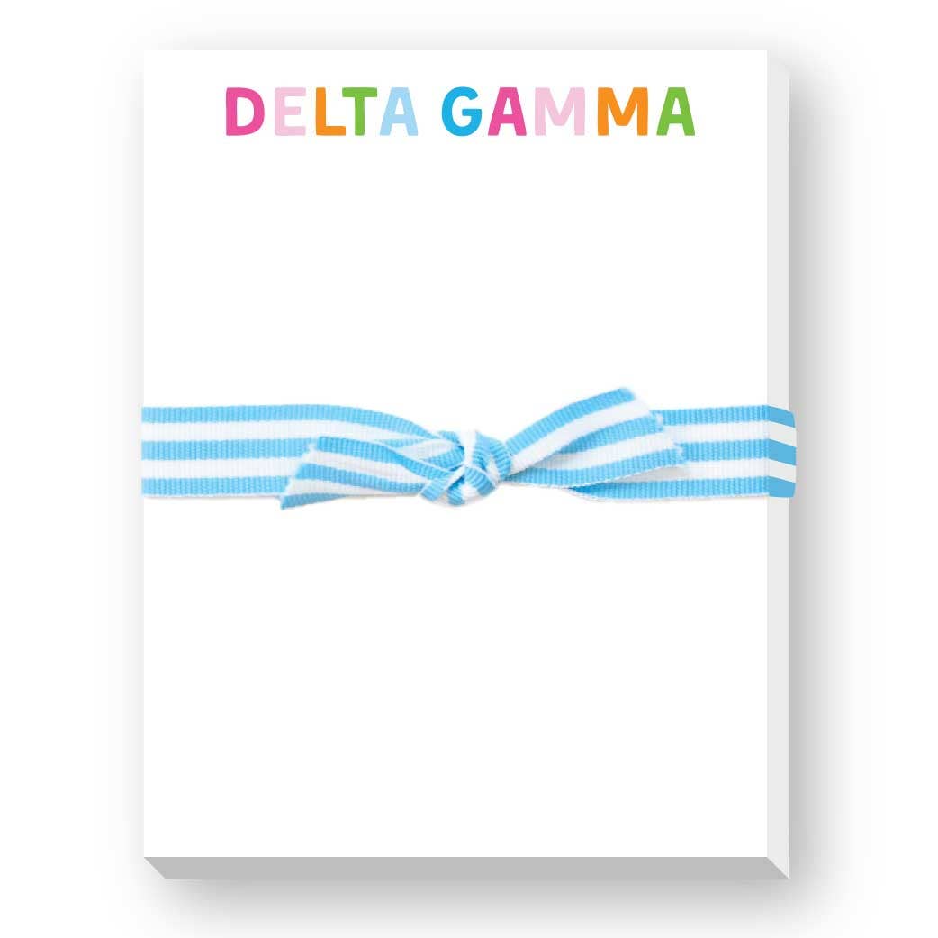 Donovan Designs - SORORITY GREEK RAINBOW MINI NOTEPAD: KAPPA ALPHA THETA
