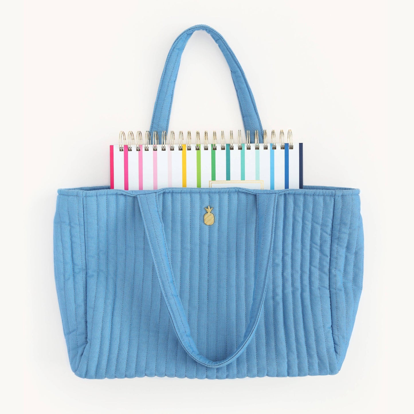 Simplified by Emily Ley - Quilted Tote Bag - French Blue