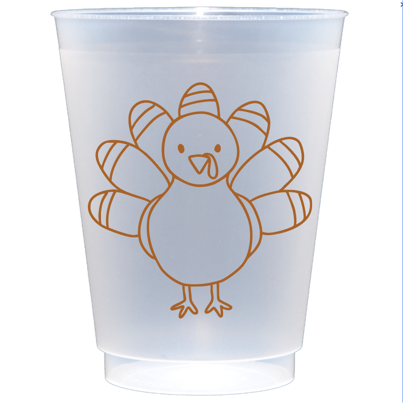Thanksgiving Turkey Party Cups