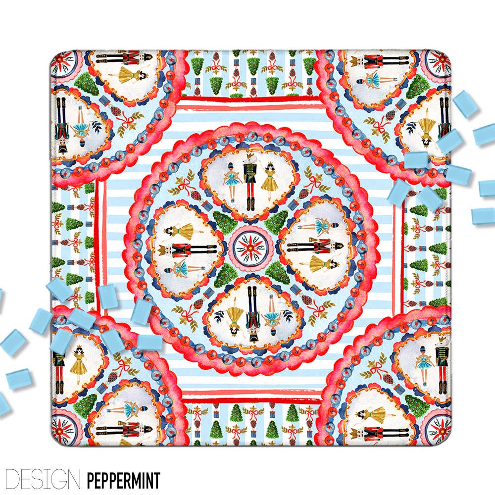Peppermint Holiday Mahjong Mat