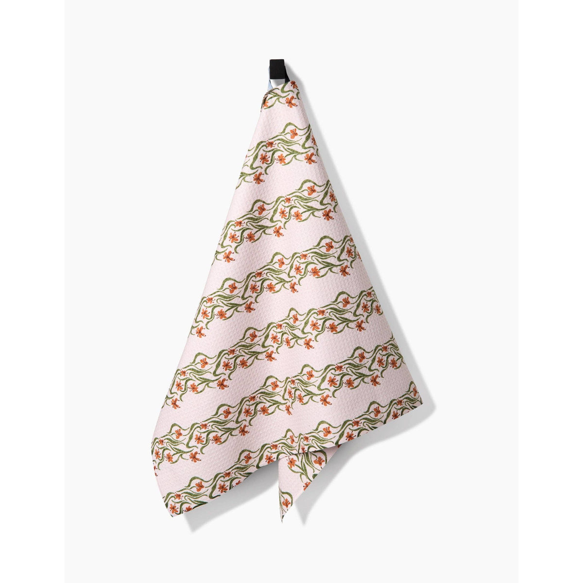Floral Fall Stripe Tea Towel