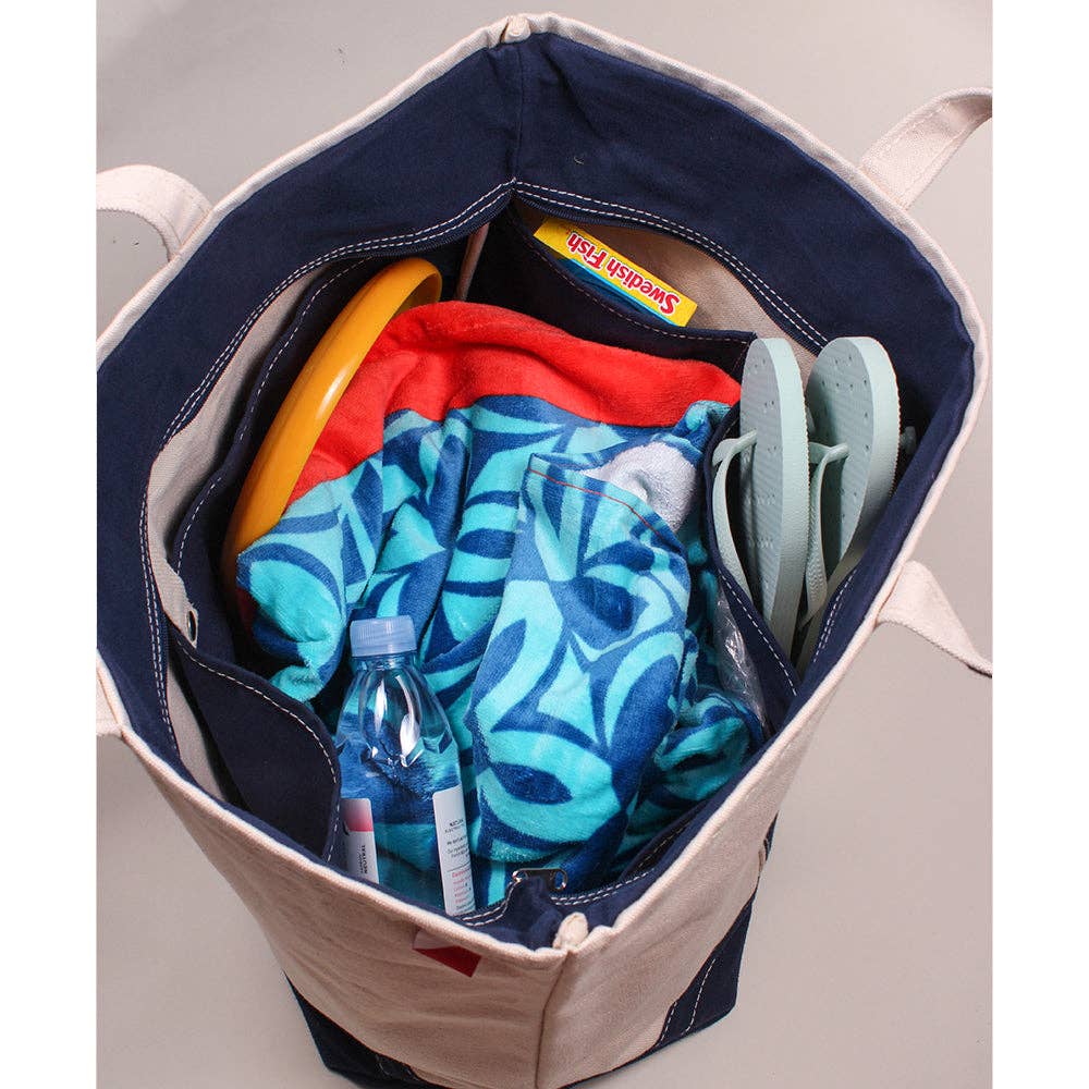 ShoreBags - ShoreBags Classic Tote Large Private Label Customizable: Navy