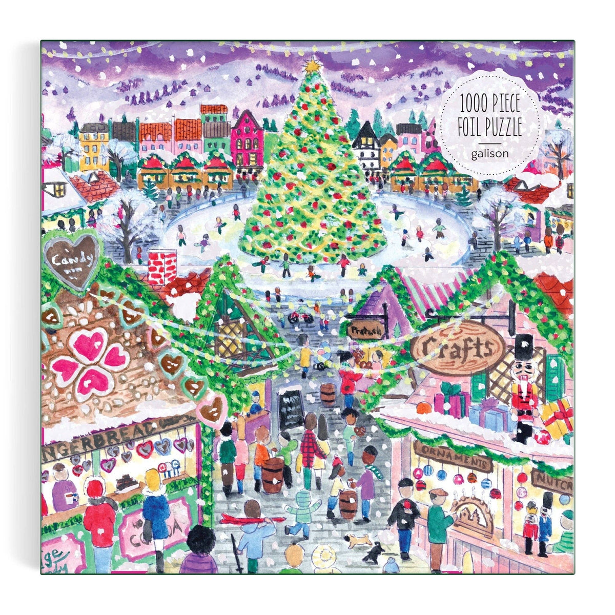 Michael Storrings Holiday Village Market Foil Puzzle